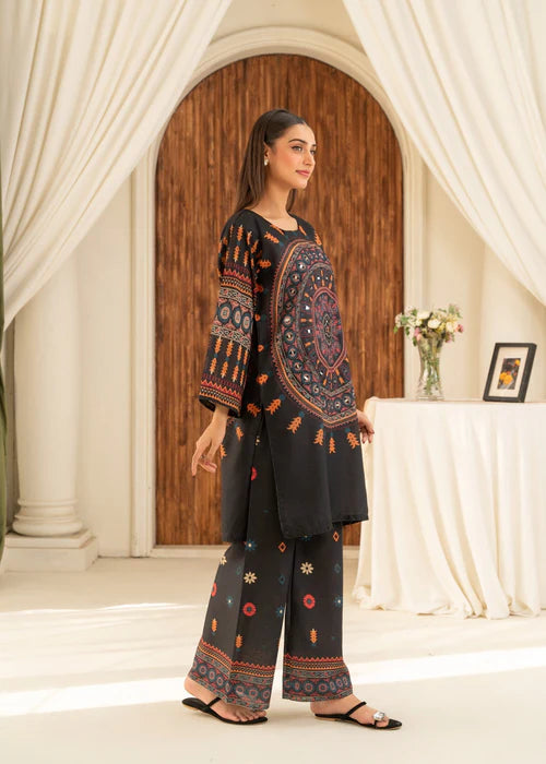 Khaddi Black (Stitched 2 Pcs)