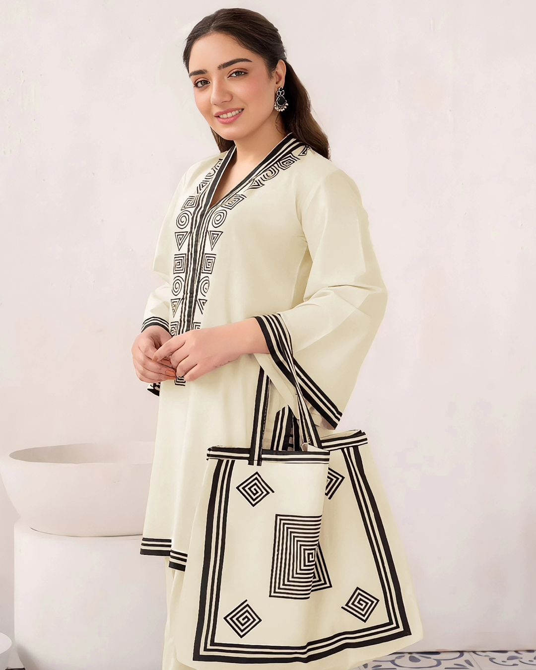 Tote Easy breeze (Stitched 2 Pcs) with Bag