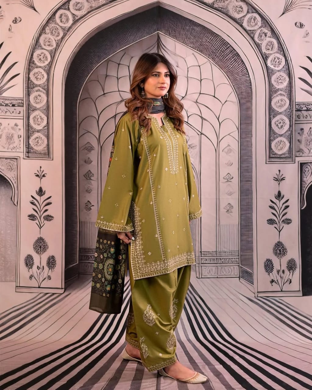 Nihal (Embroided 2 PCs)