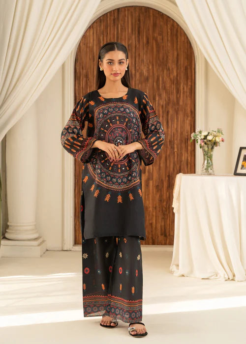 Khaddi Black (Stitched 2 Pcs)