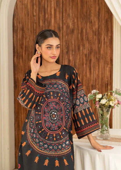 Khaddi Black (Stitched 2 Pcs)